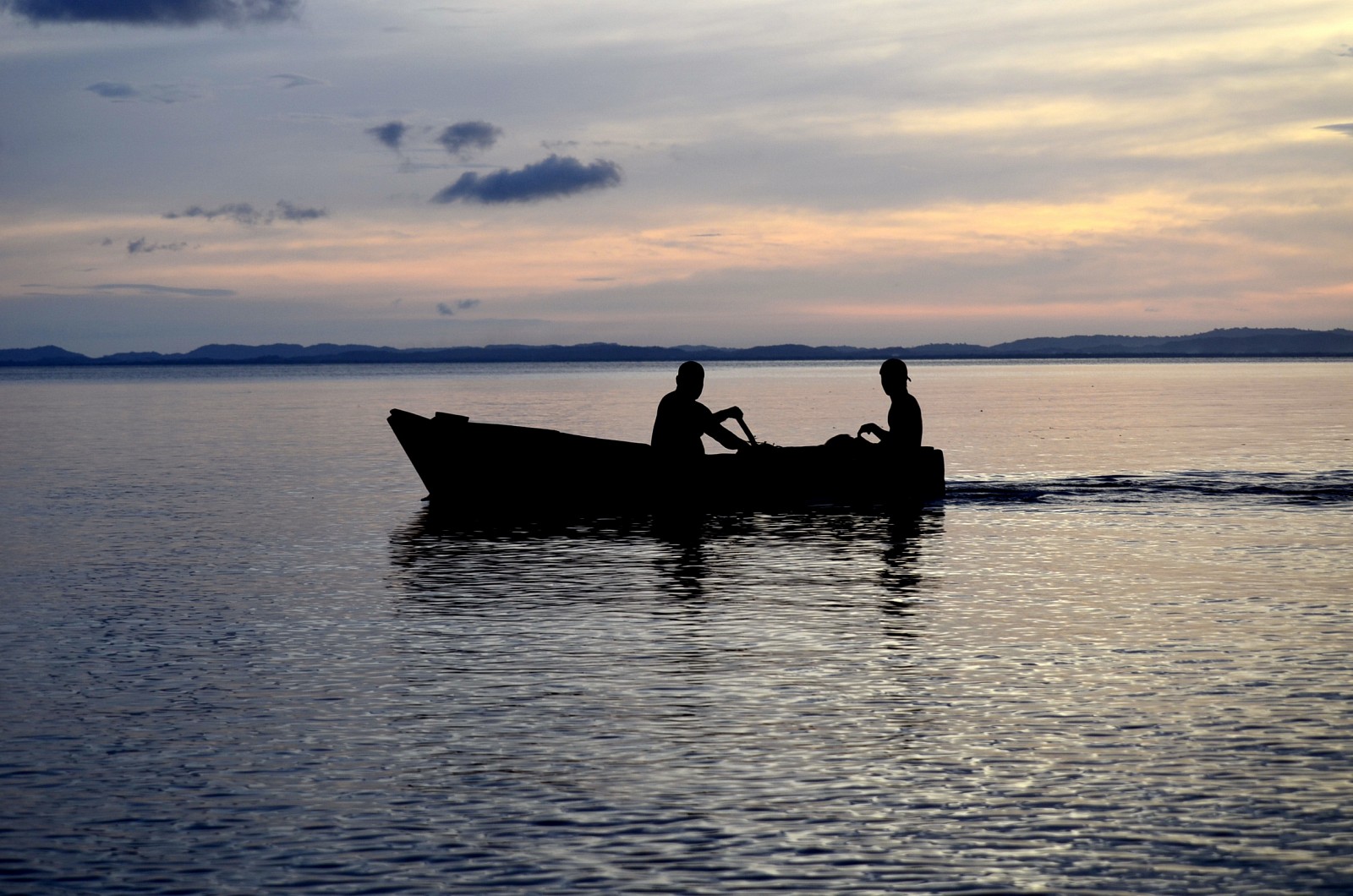 Pescadores en Isla de Ometepe, Nicaragua